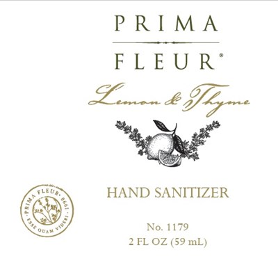 2oz front label - Prima Fleur Lemon Thyme 2 oz front